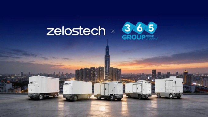 Zelostech × 365 Energy — RoboVan autonomous logistics fleet